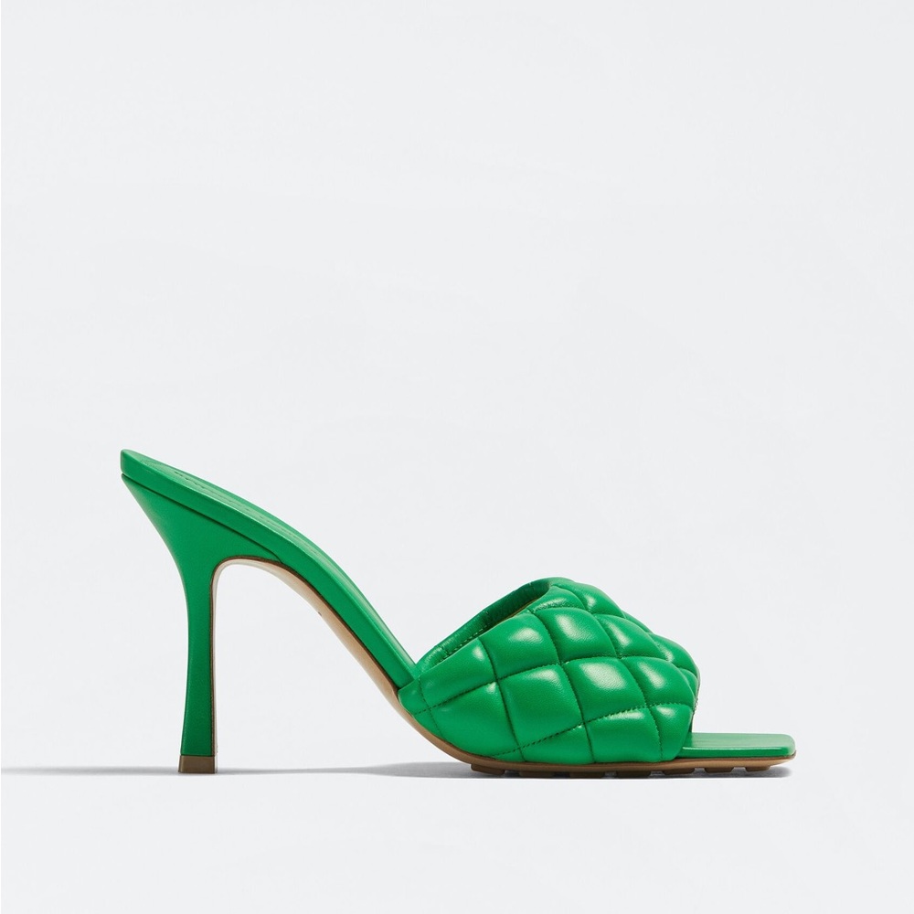 Bottega Veneta Padded Mule in Parakeet NEW IN BOX
